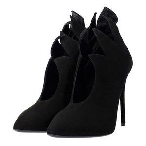 Giuseppe Zanotti Suede Olinda‎ Black Stiletto Maleficent Cut Out Pumps Shoes 7